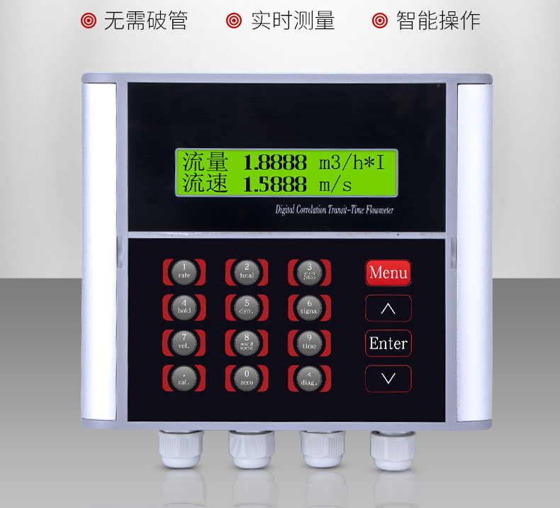 非接触式超声波流量计—美控